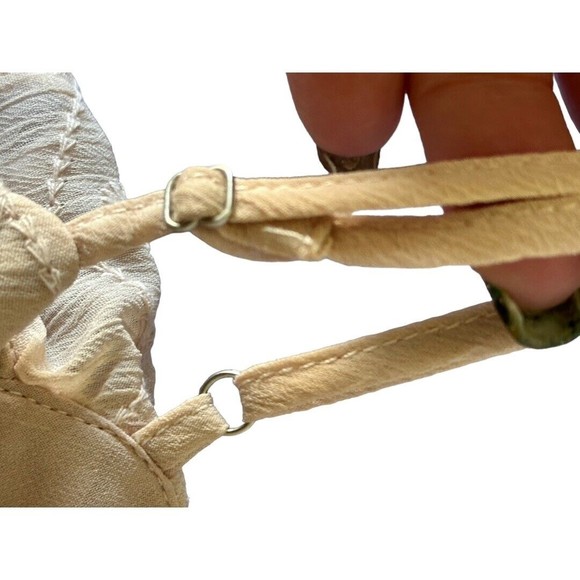 Astr Dusty Pink April Eyelet Ruffle Cold Shoulder Wrap Blouse Sz Large - Picture 13 of 16